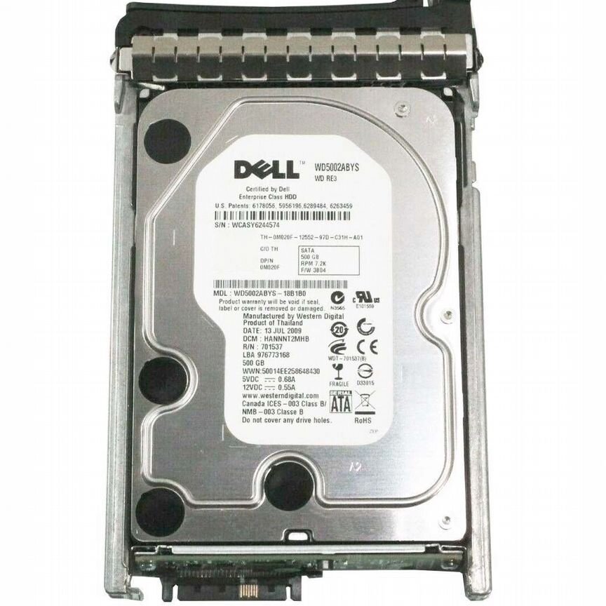 [M020F] Жесткий Диск Dell 500gb Sata3 3,5" Hdd M020f