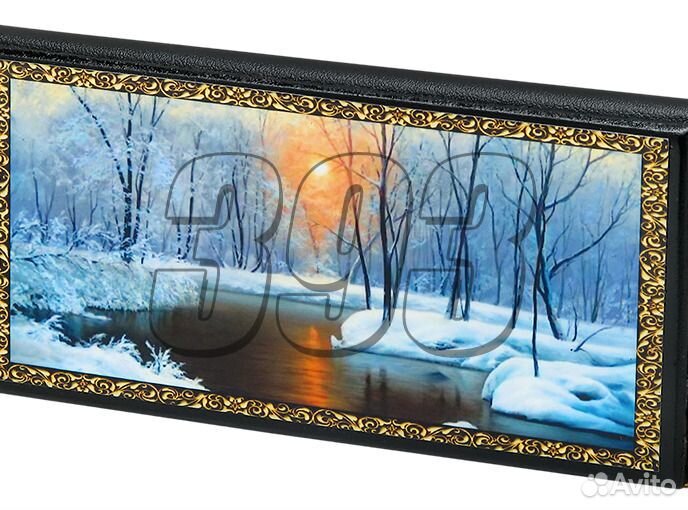 Записная книга Зимний пейзаж (большая) (27930)