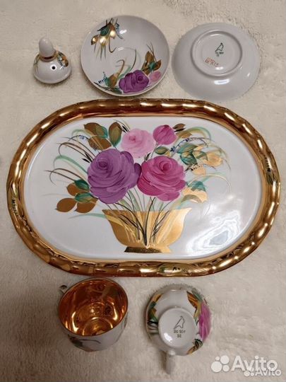 Дулевский сервиз Тет-а-Тет и чайная пара Дулево