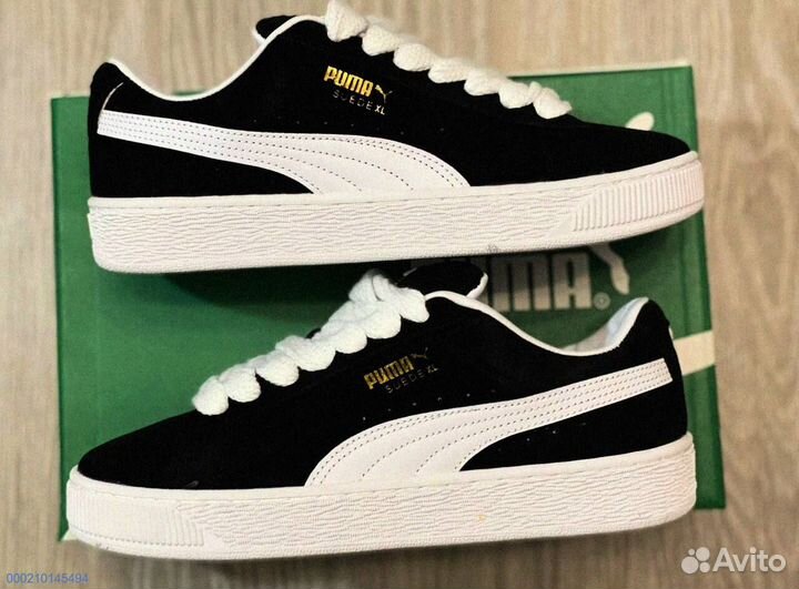 Кроссовки мужские Puma Suede XL “Black White “