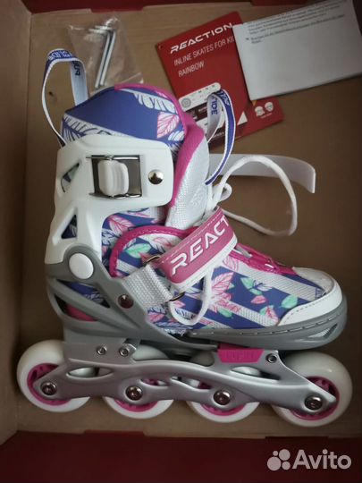 Коньки новые роликовые Reaction 26-31