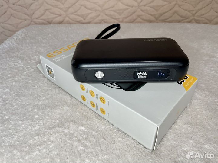 Power bank Essager 65W на 15000 mAh. Новый