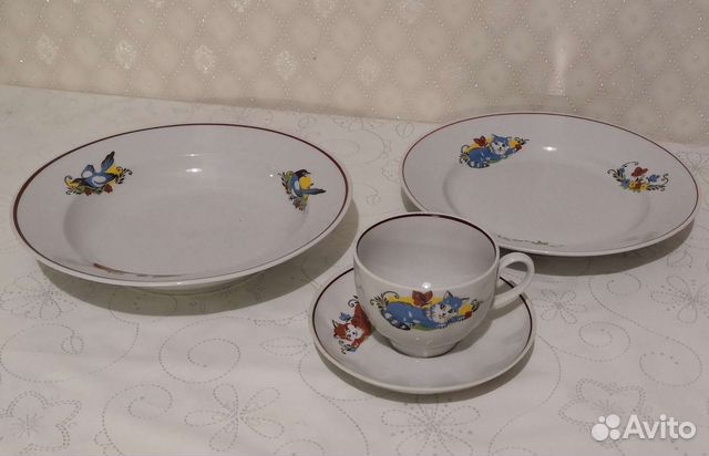 Набор детской посуды СССР