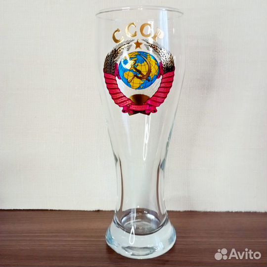 Подарочный набор пивной бокал и 3 стопки с гербом