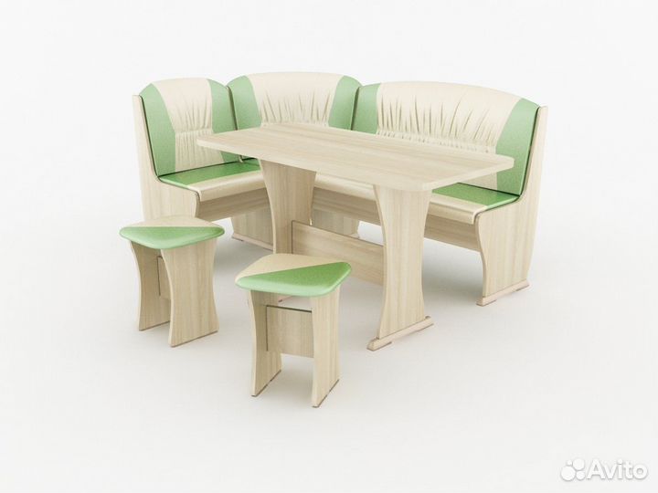 Kухoнный угoлок Hикa 6 Нью Жемчужно/Фисташковый