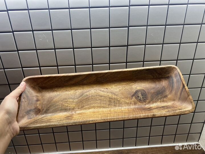 Подставка/блюдо/тарелка H&M деревянная