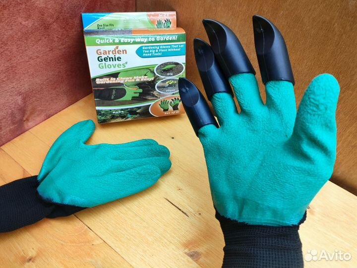 Перчатки с когтями садовые Garden Genie Gloves