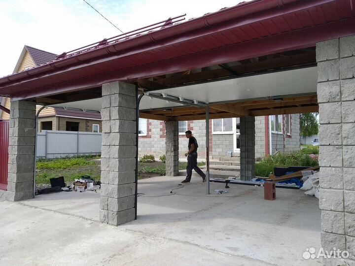 Секционные ворота с установкой