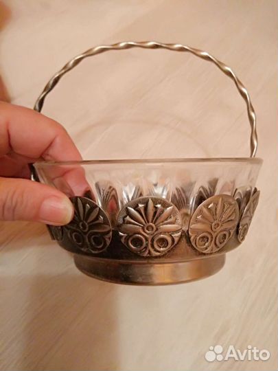 Конфетница винтаж мельхиор