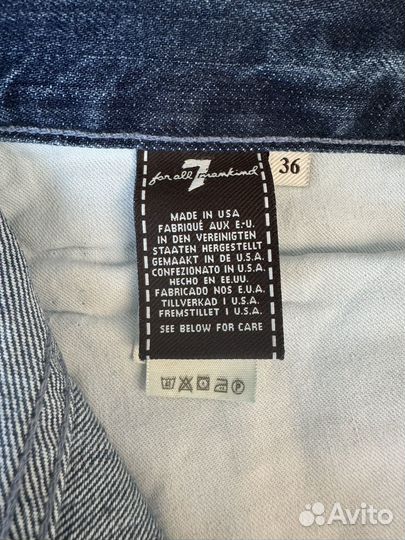 Новые джинсы 7 For All Mankind 36 W оригинал
