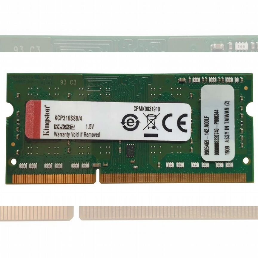 [KCP316SS8/4] Оперативная Память Kingston Ddr3 4gb Kcp316ss8/4