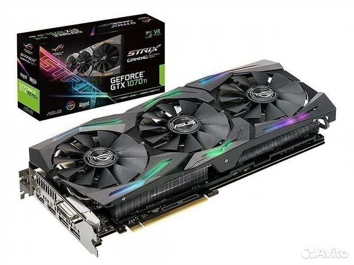 Продам Видеокарту Asus strix-GTX1070TI-A8G