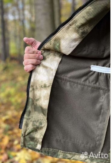 Горка на флисе мох (рип-стоп/флис) размер с 50-52