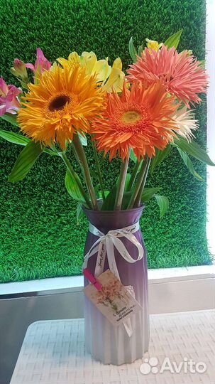 Ваза стекляная для цветов