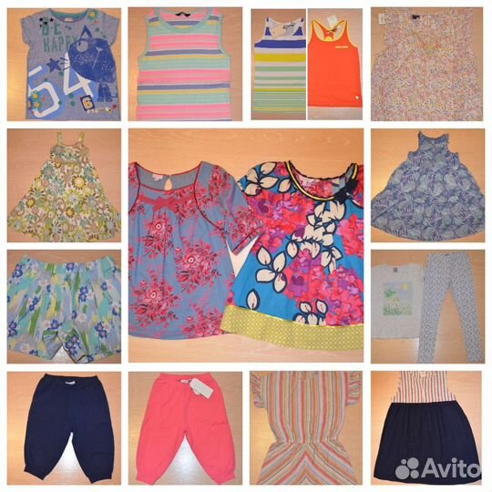 Летняя одежда для девочки 128 134