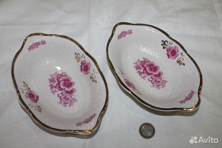 Фарфоровые салатники Коростень Винтаж СССР