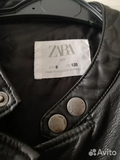 Кожаная куртка zara