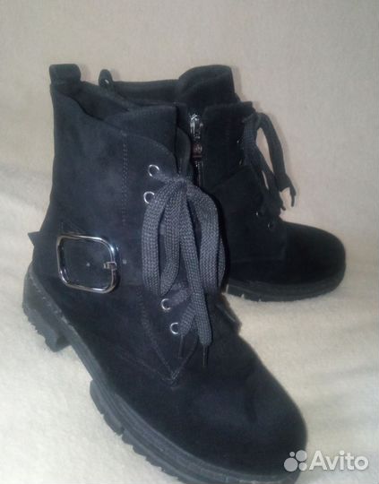 Ботинки женские зимние, 37 размер экозамша