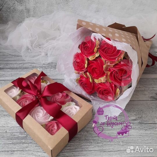 Зефирные букеты, зефир в подарок