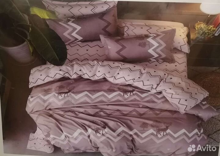 Бельё постельное 1,5сп Двустороннее Прост на резин