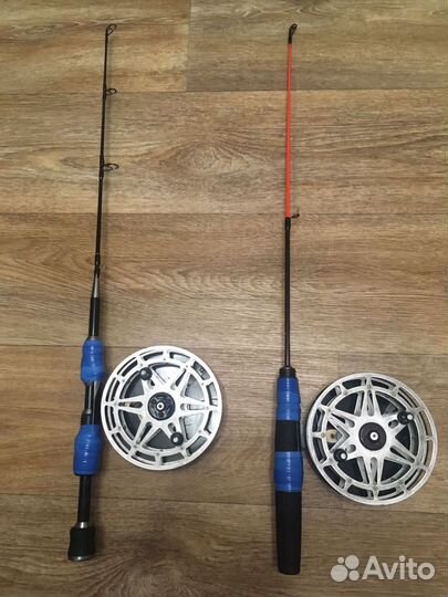 Удочки зимние на судака, оснащенные