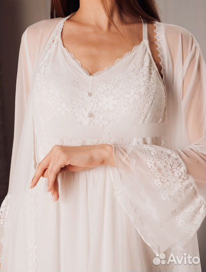 Пеньюар с сорочкой