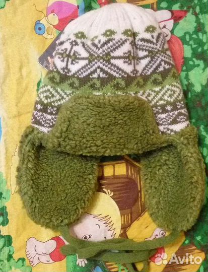 Детская зимняя шапка размер 40