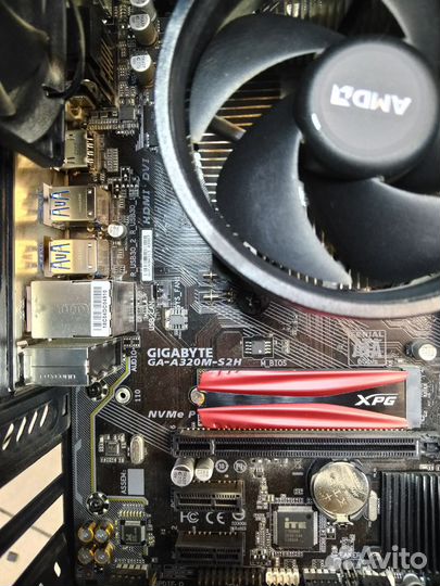 Материнская плата + ryzen 5 2600x +16gb