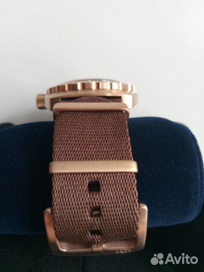 Часы Восток бронза бочка 1967 шоколад