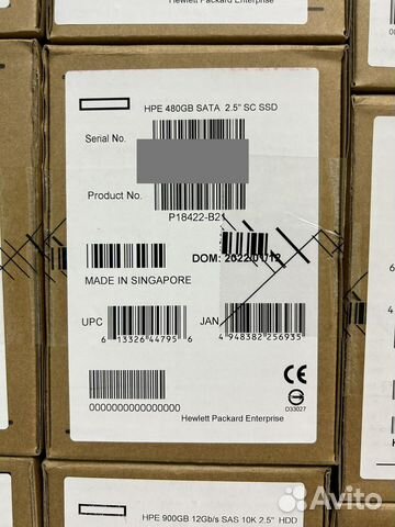 Жесткий диск HP SSD 480GB P18422-B21 P18482-001