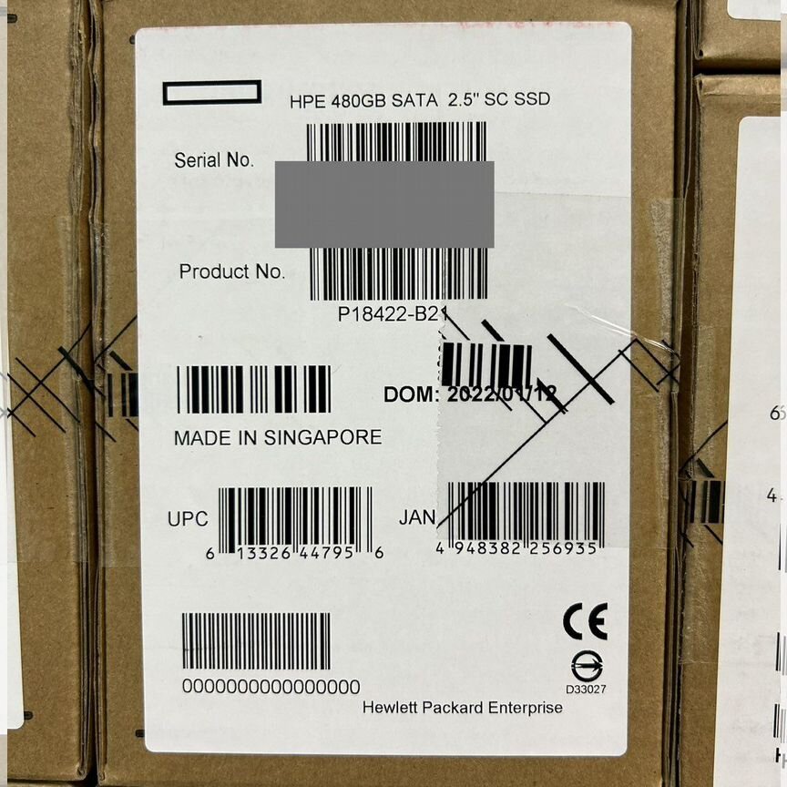 [P18422-B21] Жесткий Диск Hp Ssd 480gbp18482-001