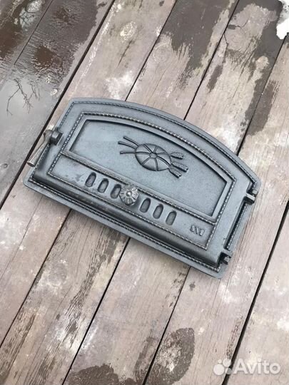 Чугунные чушки и дверь для бани