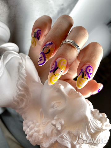Маникюр наращивание ногти гель-лак покрытие дизайн