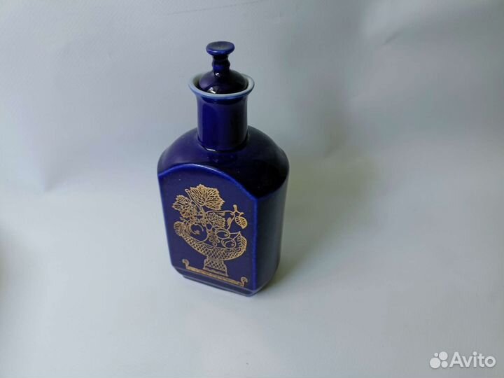 Графин штоф кобальт Бронницы СССР