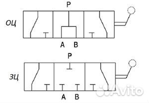 Кран гидравлический 3-х ходовой с открытым центром