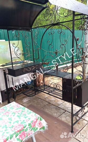 Мангал с крышей