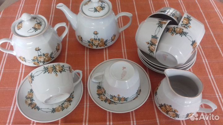 Чайный сервиз Рига, СССР, винтаж