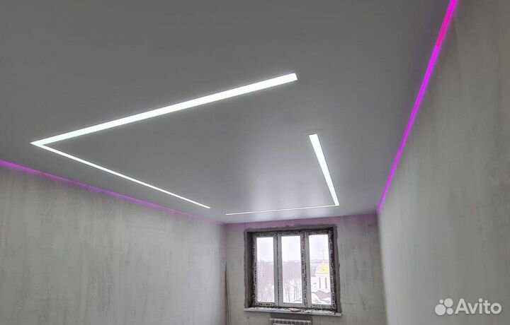 Натяжные потолки, пластиковые окна