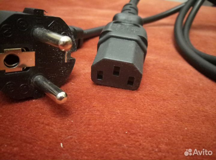 Кабель питания сетевой euro