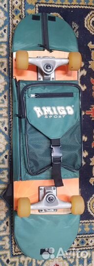 Скейтборд с сумкой, ролики