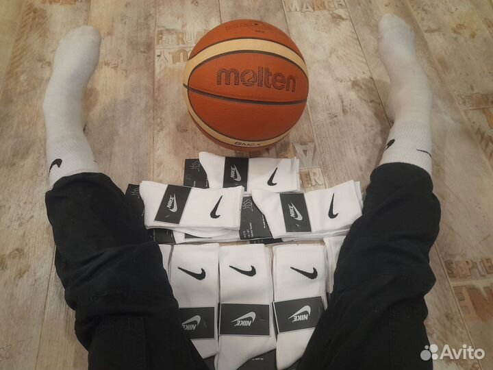Носки Nike белые Унисекс