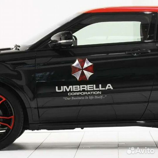 Наклейка на авто Umbrella Corporation. Амбрелла