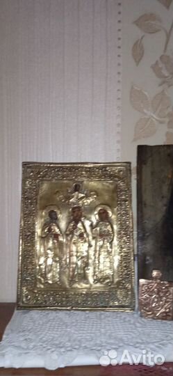 Старинные иконы 18-19век, и меднолитые 19в