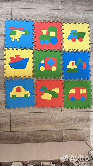 Мягкий коврик пазл теплый пол