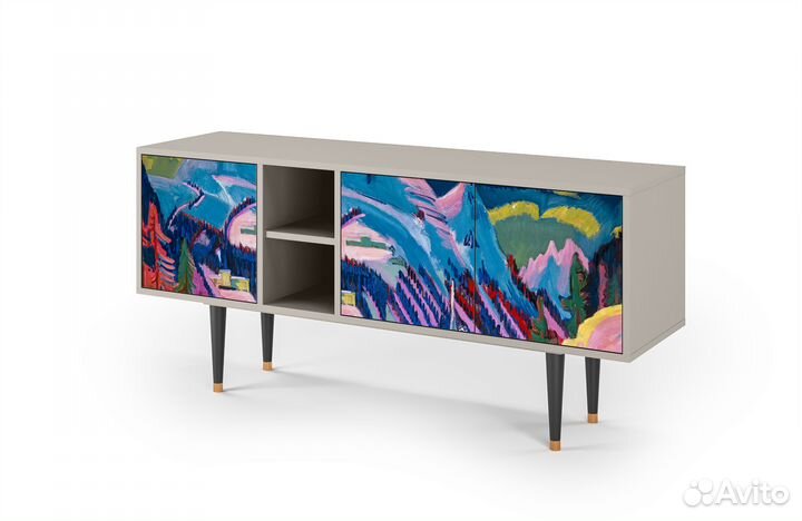 Тв-тумба T5 - Сатин - Davos Winter