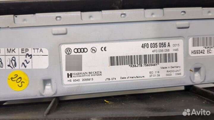 Блок управления радиоприемником Audi A6 (C6), 2009
