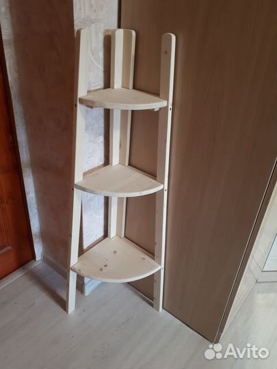 Этажерка угловая в стиле IKEA для цветов