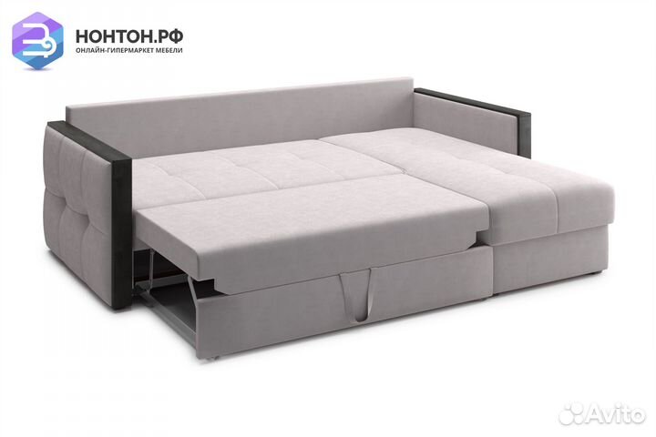 Диван угловой дельфин Инсайд бежевый