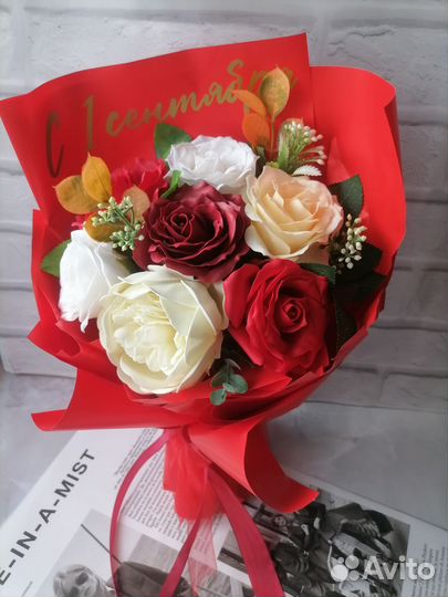 Букет цветов из мыла