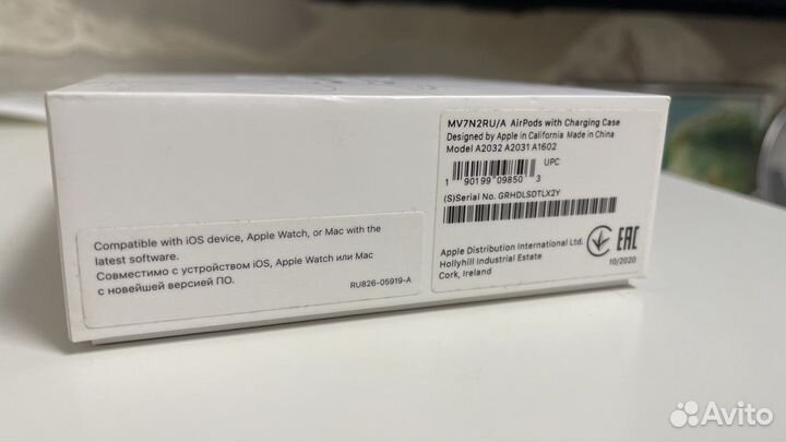 Наушники apple airpods 2